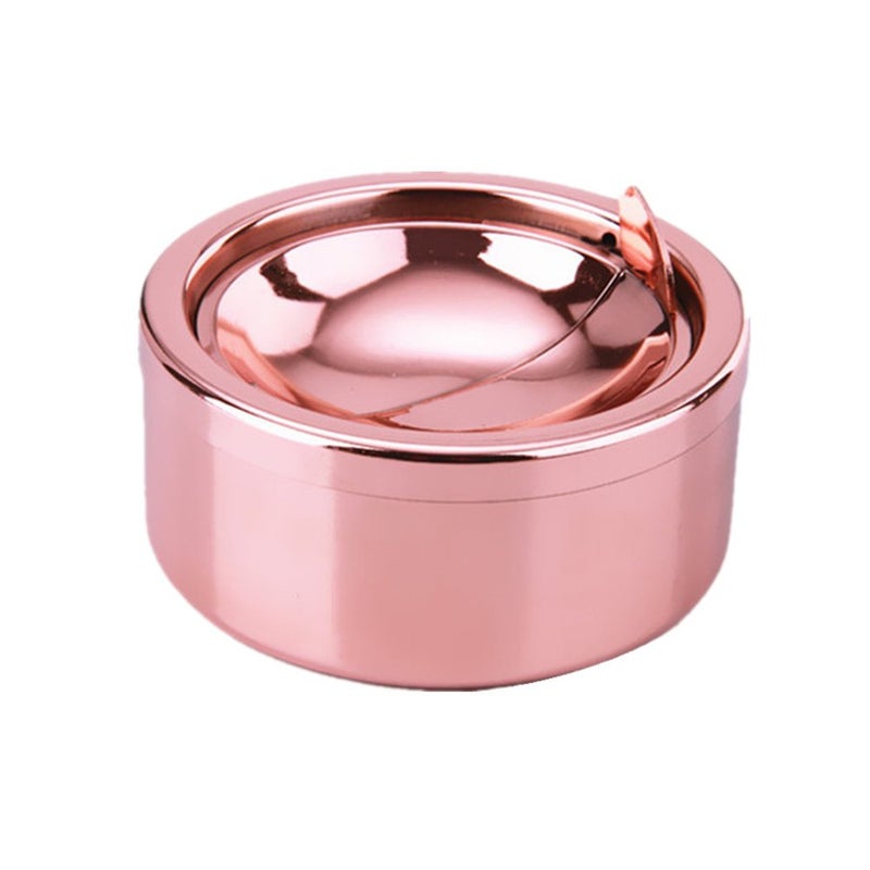 Zaoniy Outdoor Ashtrays with Lid, Ash Trays with Covers Outdoor, Ashtray Odorless, Ash Tray Sets for Cigarettes, Outside Covered Stainless Steel Iron Windproof Tabletop - Image 1